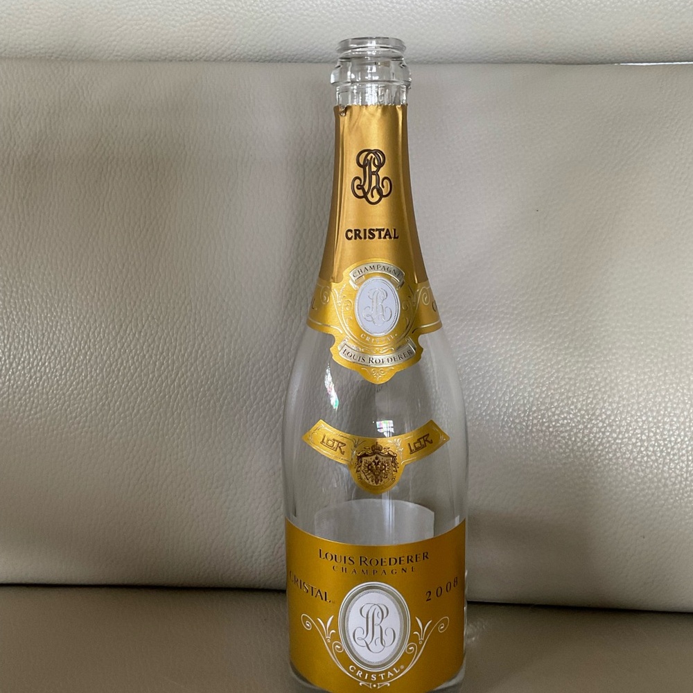 Cristal Champagne Bottle - empty